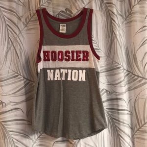 Hoosier Nation Indiana University Pink Tanktop